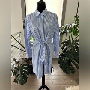 Calvin Klein Women’s Shirt Dress Striped size US12 like new
